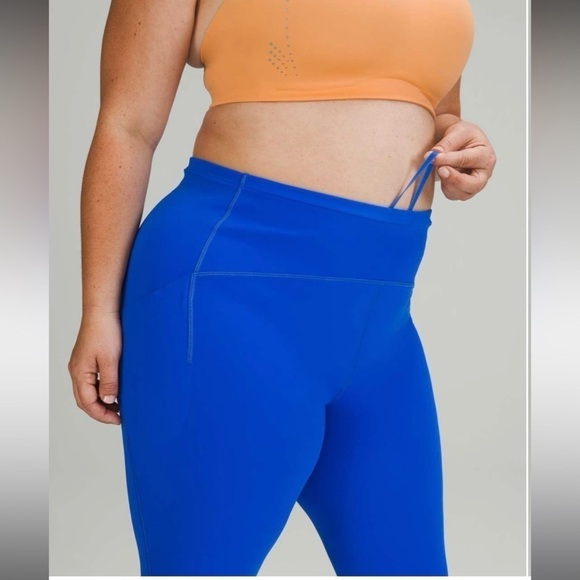 Lululemon Swift Speed High-Rise Crop 23"' Blazer Blue Tone Sz 18 - Picture 5 of 8